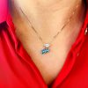 Blue Cherries Charm Necklace - Image 2