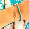 Lovely Two Hearts Shiny Bracelet - Image 2