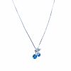 Blue Cherries Charm Necklace