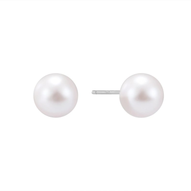 Pearl Stud Earrings - Image 4