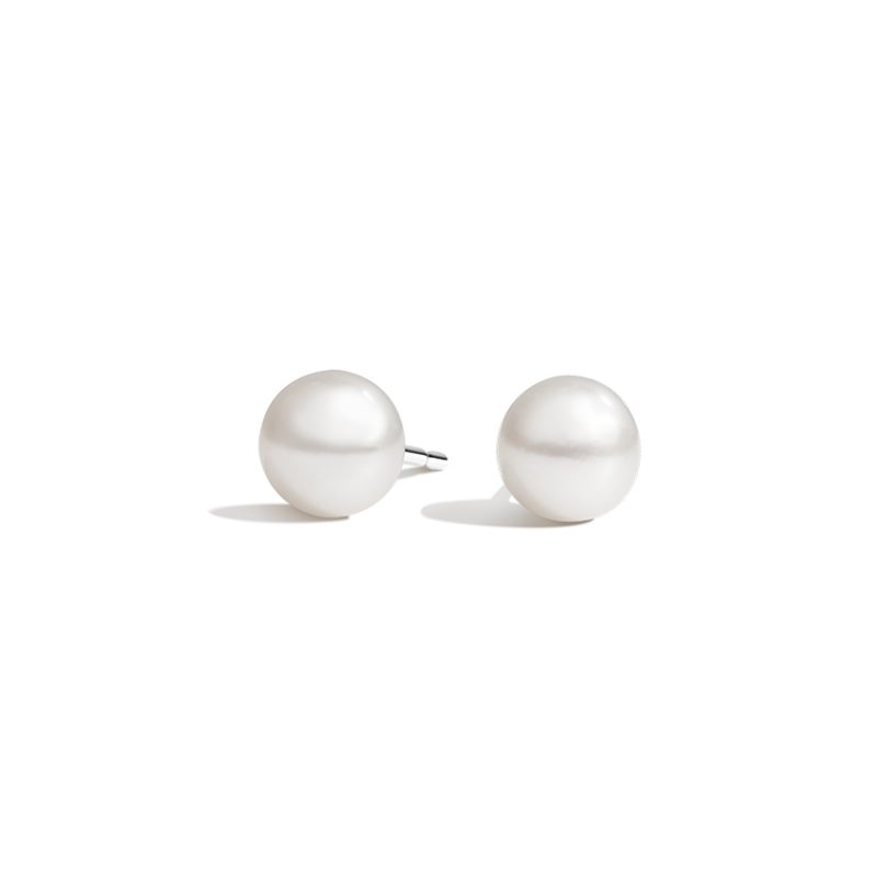 Pearl Stud Earrings - Image 2