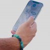 Green stripe stone bracelet - Image 3