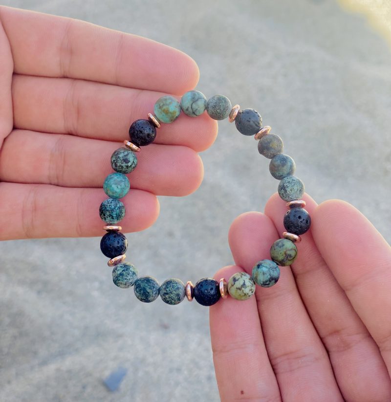 African turquoise gemstone bracelet - Image 3