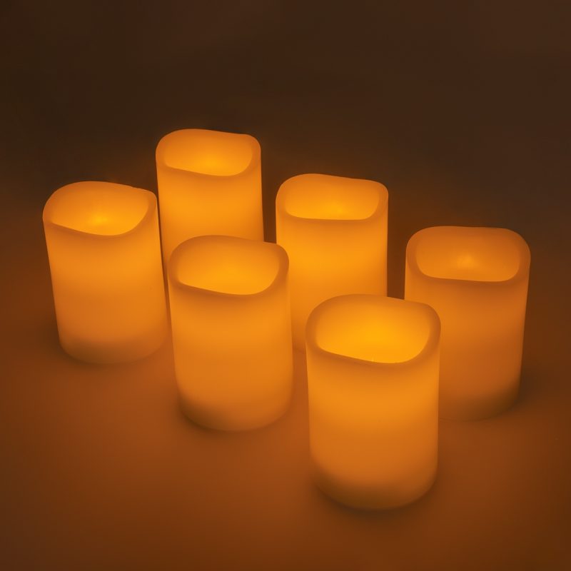 6 LED Candles  with Remote Control Flickering Candles - Image 2