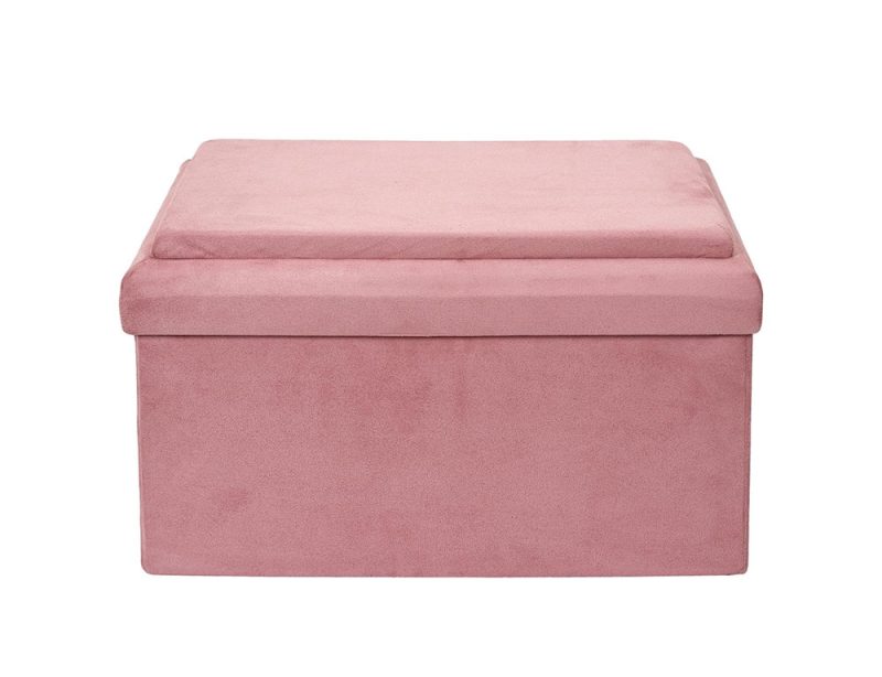 Pink Foldable Storage Bench - Image 2