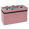Pink Foldable Storage Bench - Image 5