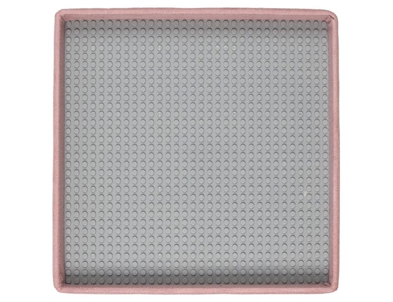 Pink Foldable Storage Pouffe - Image 2