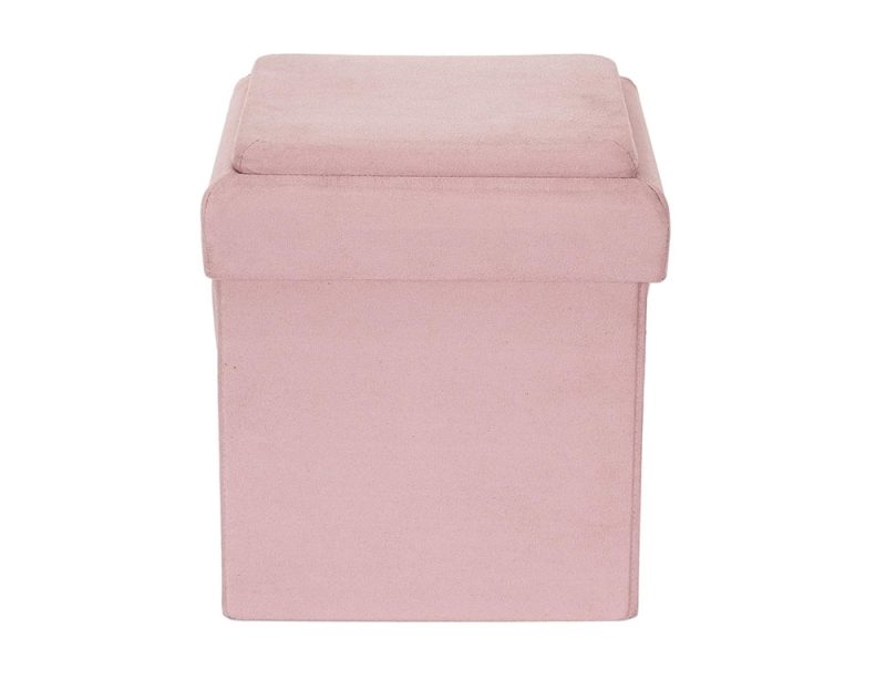 Pink Foldable Storage Pouffe - Image 7