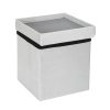 Gray Foldable Storage Pouffe - Image 5