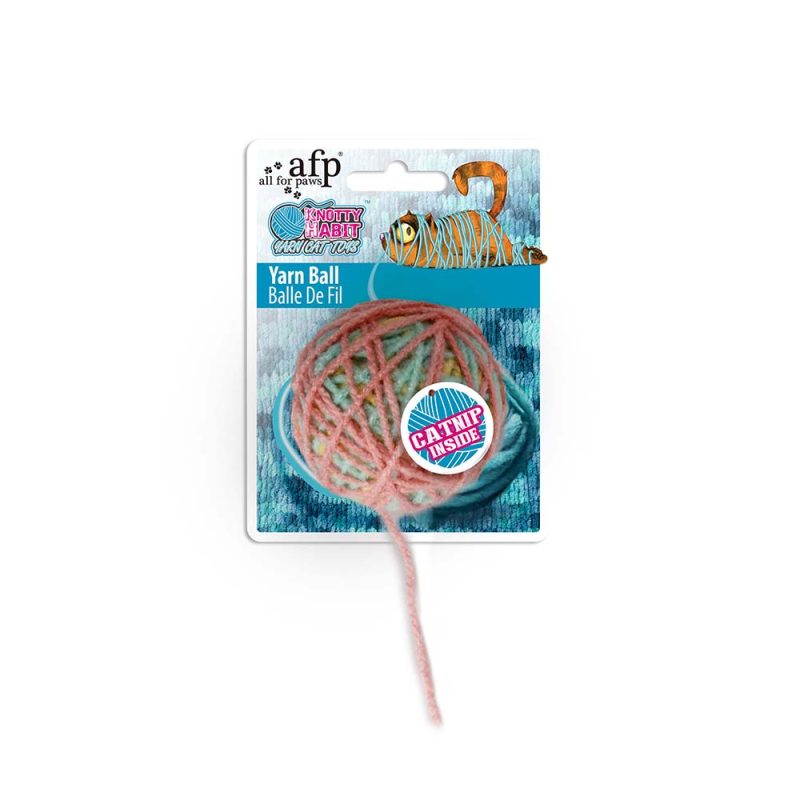 AFP Cat Toy Knotty Habit Yarn Ball