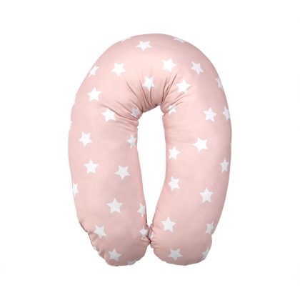 Breastfeeding and pregnancy pillow Lorelli 190cm Stars Pale Blush