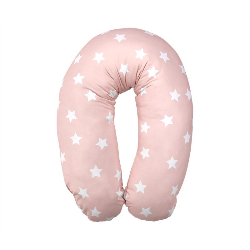 Breastfeeding and pregnancy pillow Lorelli 190cm Stars Pale Blush