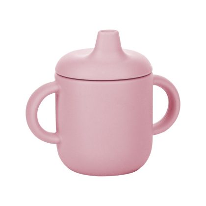 FreeON Silicone cup with handles Pink