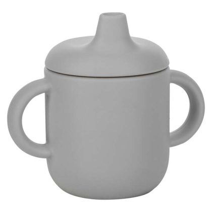 FreeON Silicone cup with handles Grey