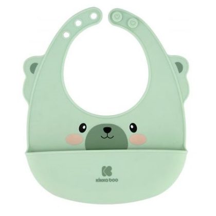 Silicone bib with food collector Mint Kikkaboo